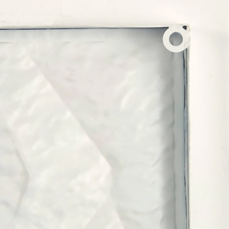 Abstract Dimensional Wall Art in White Frame