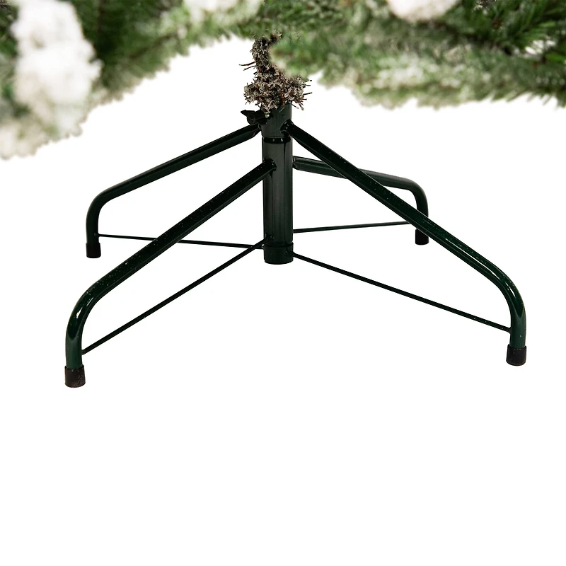 6.5ft. Unlit Real Touch™ Flocked Grove Fir Full Artificial Christmas Tree with Red Berries & Pinecones