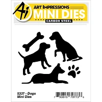 Art Impressions Dogs Mini Die Set