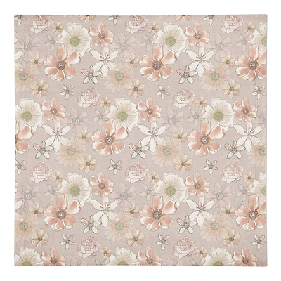 Watercolor Florals Cotton Twill Napkin