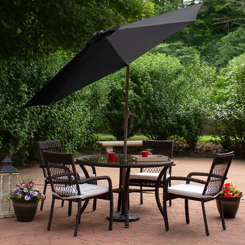 9ft. Outdoor Patio Market Umbrella with Hand Crank & Tilt