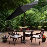 9ft. Outdoor Patio Market Umbrella with Hand Crank & Tilt