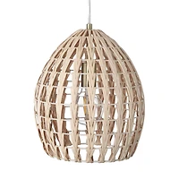 Hello Honey® Persephone Natural Metal & Handwoven Rattan Ceiling Light