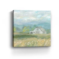 Country Meadow Farmhouse Canvas Giclee