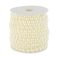 5.8mm Round Flatback Plastic Pearl Bead Garland