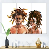 Designart - Portrait of African American Couple