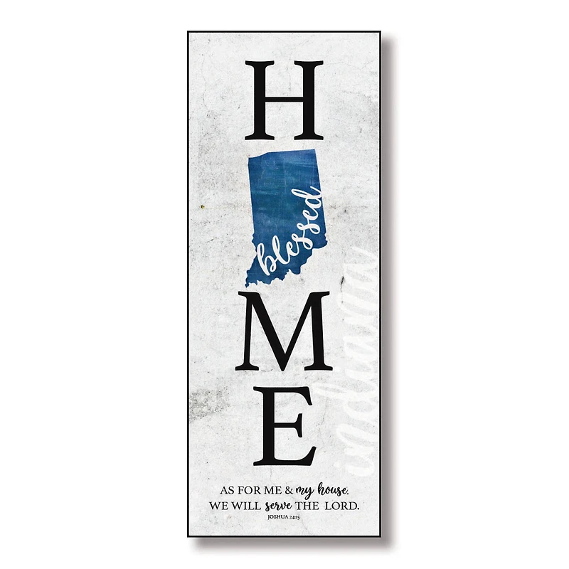 Blessed Indiana Home Wall Plaque