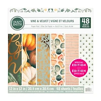 Craft Smith 12" x 12" Vine & Velvet Paper Pad