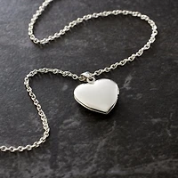 Rhodium Heart Locket by Bead Landing™
