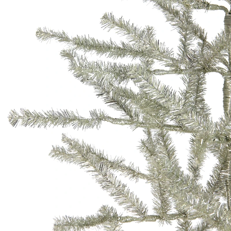 5ft. Unlit Champagne Tinsel Twig Artificial Christmas Tree
