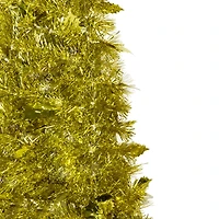 6ft. Unlit Gold Tinsel Pop-Up Artificial Christmas Tree