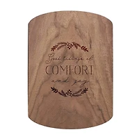 Comfort and Joy 11" x 8" Walnut Oval Cutting Board