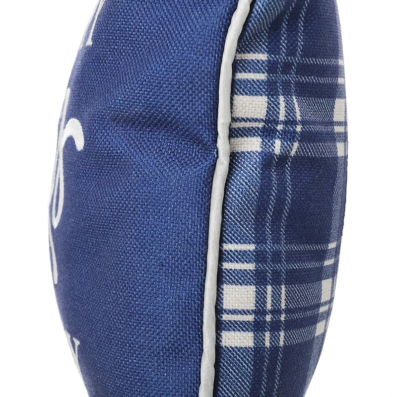 Glitzhome® 18" Faux Burlap Happy Father's Day Pillow