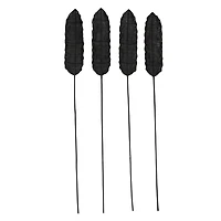 Set of 4" Black Sea Grass Eclectic Natural Foliage, 7" x 78"