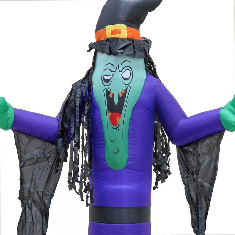 12ft. Inflatable Halloween Witch Decoration with LED Lights