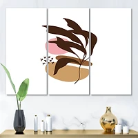 Designart - Elementary Shapes With Abstract Plants