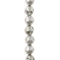 12 Pack: Silver Druzy Agate Round Beads, 10mm by Bead Landing™