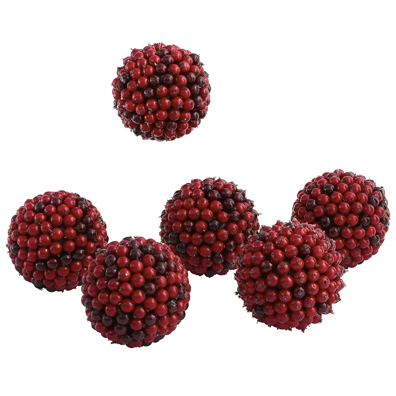 5" Red Berry Ball Set