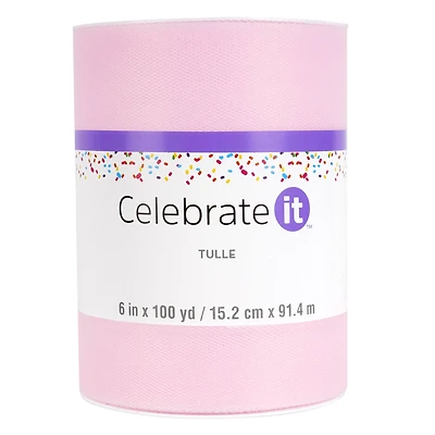 12 Pack: 6" x 100yd. Tulle Mega Roll by Celebrate It