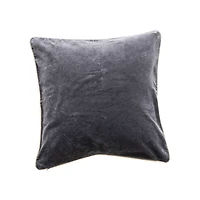 Hello Honey® 18" Navy & Gold Velvet Printed Sacred Heart Accent Pillow