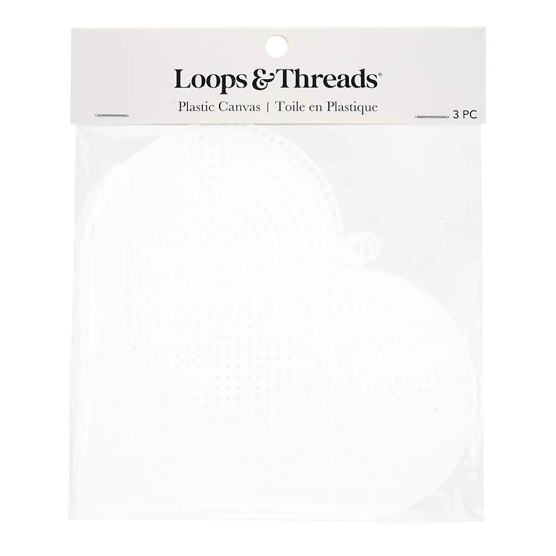 6" Clear Heart Plastic Canvases by Loops & Threads®