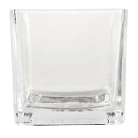 12 Pack: 5" Cube Glass Vase by Ashland®