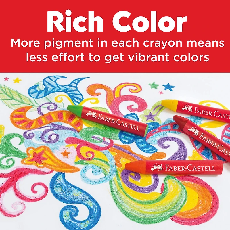 Faber-Castell® 240-Piece Jumbo Beeswax Crayons School Pack
