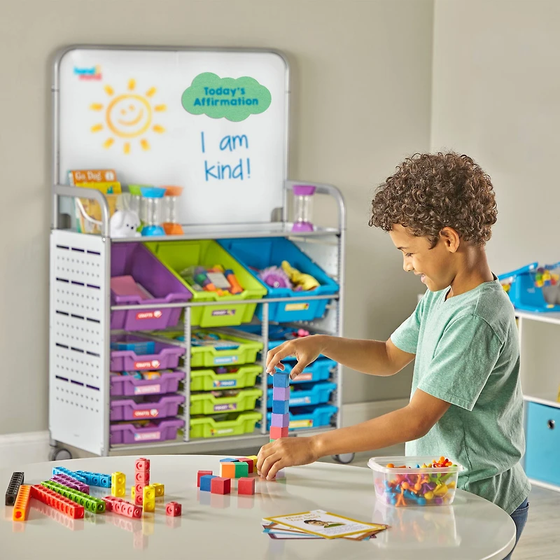 hand2mind 15-Drawer Social-Emotional Development School Resource Station