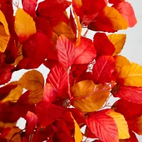 4ft. Pre-Lit Autumn Artificial Fall Tree with 160 Warm White LED Lights