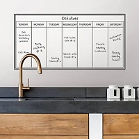 Wallpops Whiteboard Weekly Calendar Decal, 2ct.