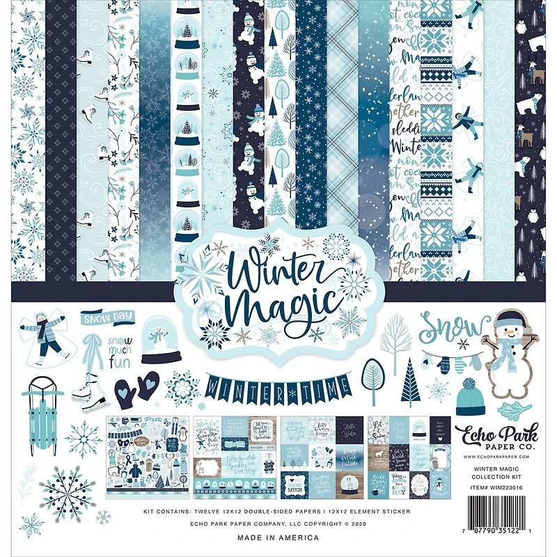 Echo Park Collection Kit 12"X12"-Winter Magic