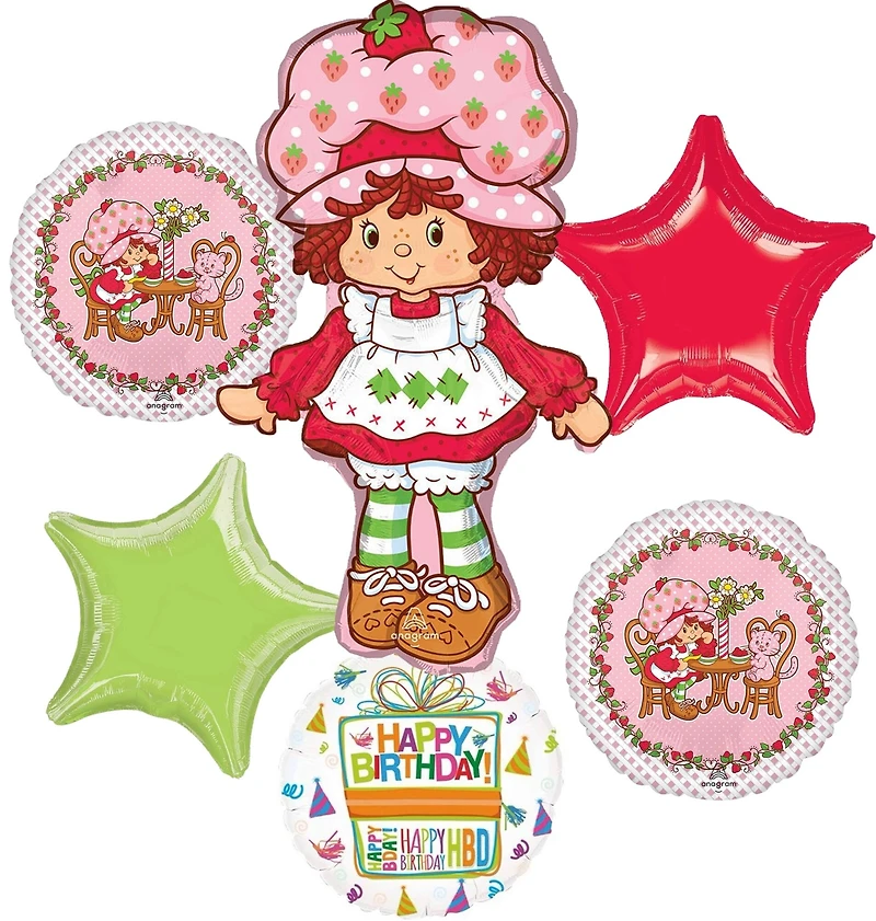 Strawberry Shortcake™ Foil Balloon Birthday Bouquet