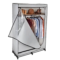Honey Can Do 46'' Gray Portable Wardrobe Closet