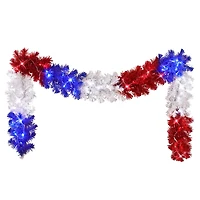 9ft. Pre-Lit Patriotic Garland