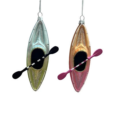 Assorted 6.25" Canoe Glass Ornament, 1pc. by Ashland®