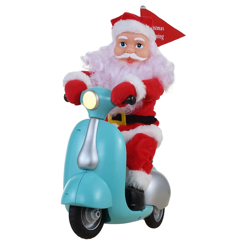 14.5" Scootin' Santa