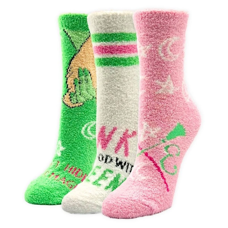 Wicked 3 Pack Cozy Crew Socks in Greeting Card Box