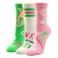 Wicked 3 Pack Cozy Crew Socks in Greeting Card Box