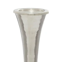 Silver Modern Candle Holder Set