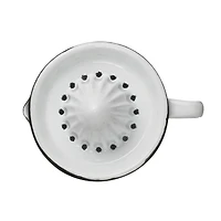 Hello Honey® 4" Enamel 2-Piece Juicer with Black Rim