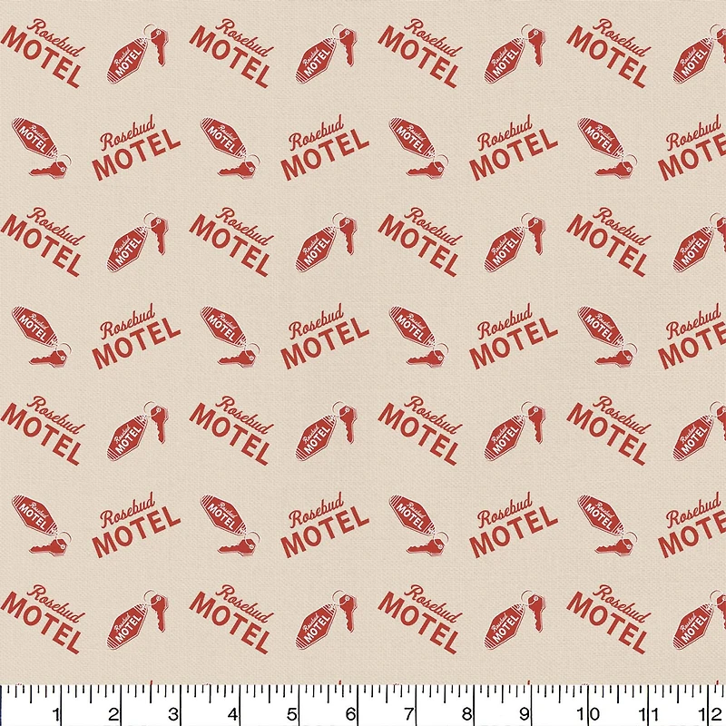 Schitt's Creek Café Motel & Keys Precut Cotton Fabric