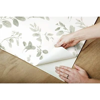 RoomMates Green Dancing Leaves Peel & Stick Wallpaper