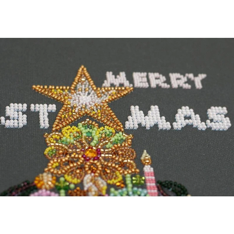 Abris Art Golden Lights Winter Tale Bead Embroidery Kit