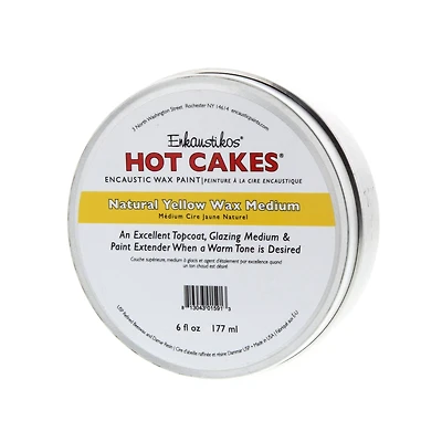 Enkaustikos® Hot Cakes® Natural Yellow Wax Medium, 6oz.