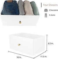 Simplify 4 Drawer Luxury Dresser