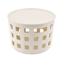 Ezy Storage Aura 14.8qt. Round Lidded Basket