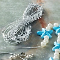 1mm Silver Elastic Cord by Bead Landing™