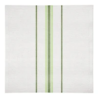 Green Market Stripes Napkin 10" x 10" Cotton Twill Napkin