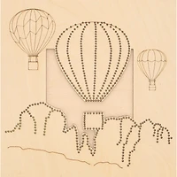 Leisure Arts® Intermediate Air Balloon Wood Stitchery Panel Kit