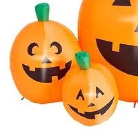 Glitzhome® 8ft. Lighted Inflatable Jack-O-Lantern Pumpkins Décor